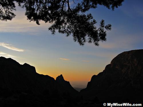 Romantic sight of sunset at Big Bend Romantic sight of sunset at Big Bend