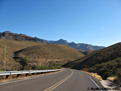Glimpse of Chisos mountains Glimpse of Chisos mountains