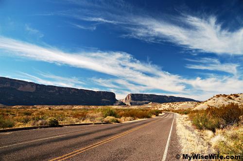 Ross Maxwell Scenic Drive to the canyon Ross Maxwell Scenic Drive to the canyon