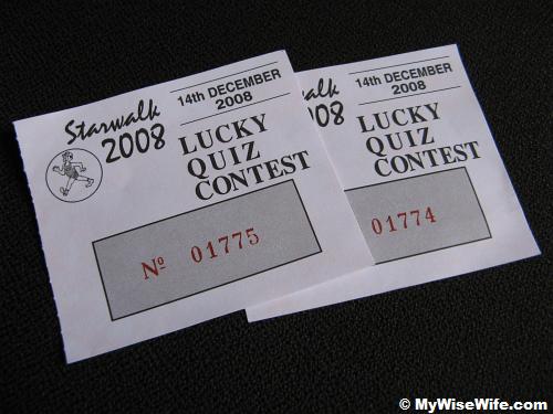 Starwalk Lucky draw coupon Starwalk Lucky draw coupon