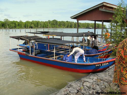 The jetty along Gula River The jetty along Gula River