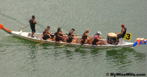 Keep paddling, we are ahead! Keep paddling, we are ahead!