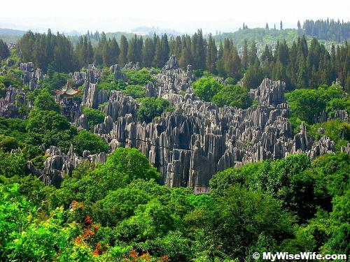 Wow..Scene from elevated viewing tower, lots of stones forming a natural wonderland Wow..Scene from elevated viewing tower, lots of stones forming a natural wonderland