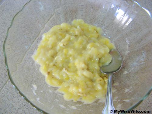 Mashed banana