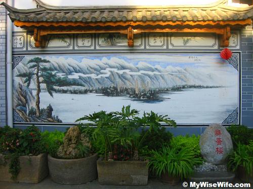 Beautiful mural painting, part of Bai's home design Beautiful mural painting, part of Bai's home design