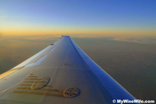 Above the clouds..we are flying!