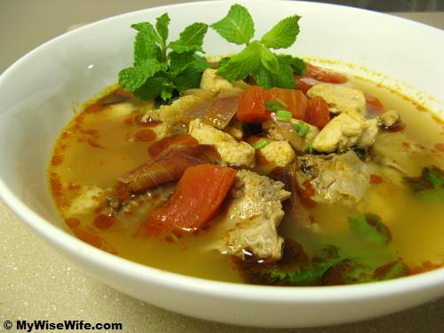 Chicken Tomyam Soup (Tomyam Gai) Chicken Tomyam Soup (Tomyam Gai)