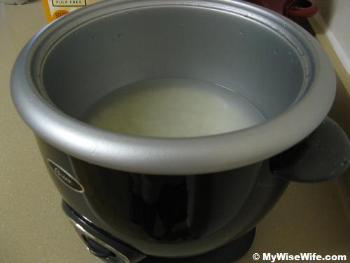 Prepare rice as usual like for plain rice Prepare rice as usual like for plain rice