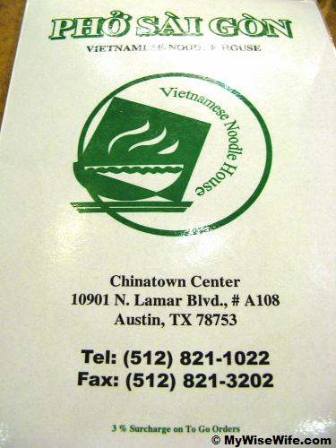 The menu and contacts