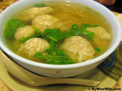Shrimp Wonton Noodle Soup