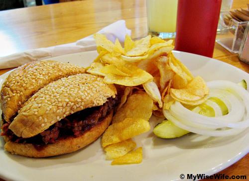 Sliced Brisket Sandwich made from grass-fed beef