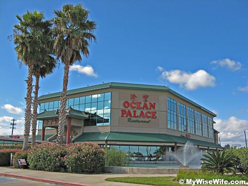 The facade of Ocean Palace Dimsum Restaurant