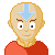 Gif Animado de um Avatar de Aang (do desenho animado Avatar)