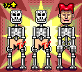Gif Animado de Esqueletos e Logos da MTV