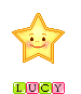 Gif Animado de uma Estrela com o Nome Lucy