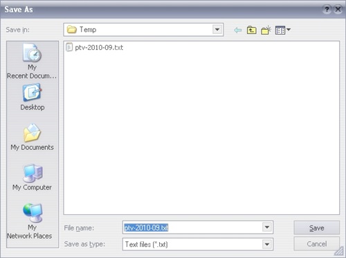 ClinicLite: Visits List >> Export to text file ClinicLite: Visits List >> Export to text file