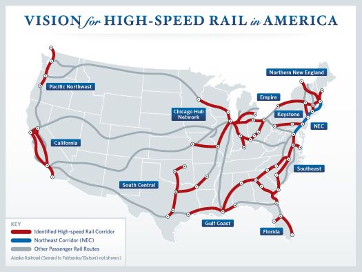 High Speed Rail Map