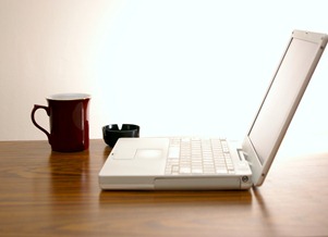 cigarettes coffee and laptop