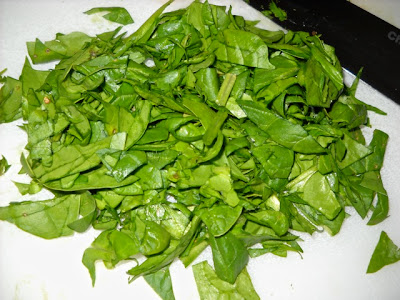 chopped spinach