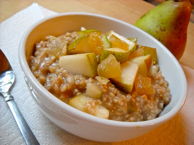 Pear Ginger Steel Cut Oats