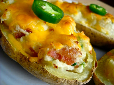 Jalapeno Bacon Cheddar Stuffed Potato