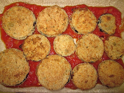 eggplant parmesan layer one