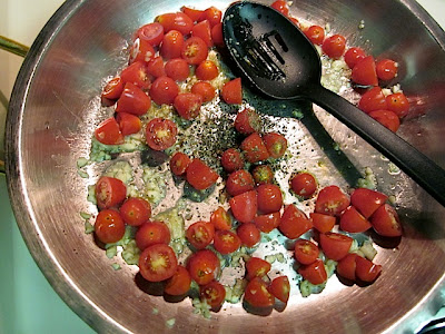 add tomatoes and seasoning