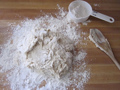 knead and add flour
