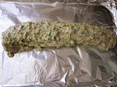 mustard herb marinated pork
