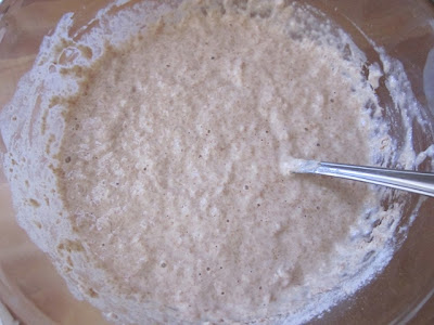 stir in one cup of flour