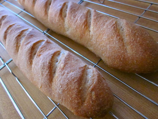 King Arthur Baguettes whole wheat sour dough