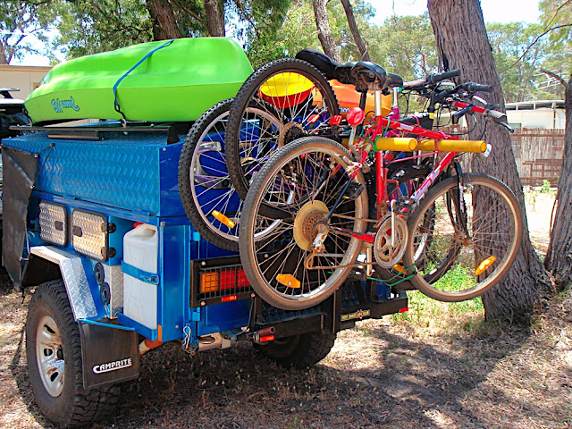 Bike rack options for Camper Trailer