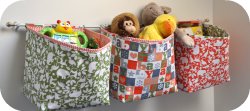 Thumbnail image for Tutorial ~ Hanging Fabric Storage Baskets