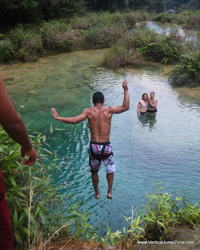 Swimming in Semuk Champey