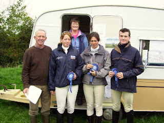 Ayr RC Team - 2nd in the Open - Angus McCara on Still Speedy, Kyrstin Fyfe on Kinnobi (not in picture), Kara Craig on Ned, Mandy McConechy on Im Posing