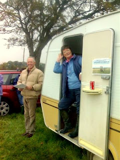 Stewart Christie - steward, and Cathy Rawson - secretary an Ayr RC chairperson