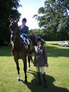 Vicky - The winner of the Blair Working Hunter Qualifier and judge Muriel Colqhoun.
