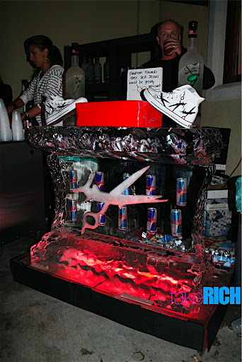 You know you have made it when you get a RED BULL ice sculpture with your logo on it