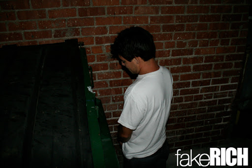 Creepy guys always pee in the corner.