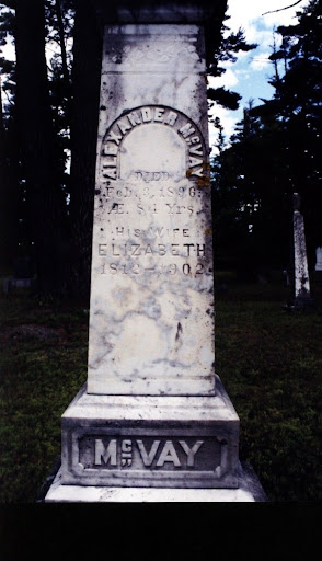 The grave of Alexander and Elizabeth MacVay