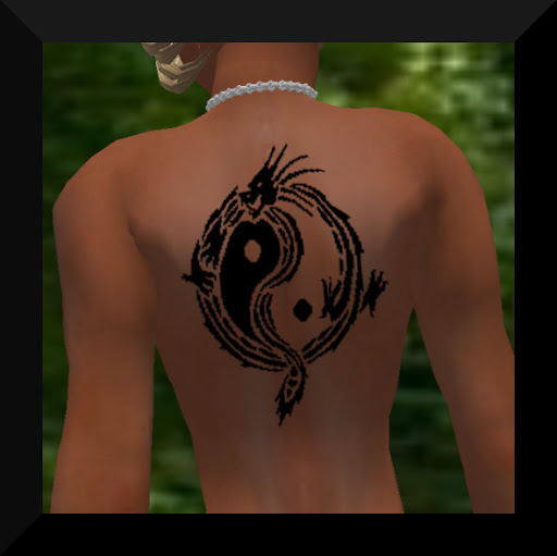 dragon yin yang tattoo. Dragon and Tiger Blak Yin Yang