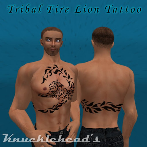  Size:386x470 - 29k: Tribal Lion Tattoo