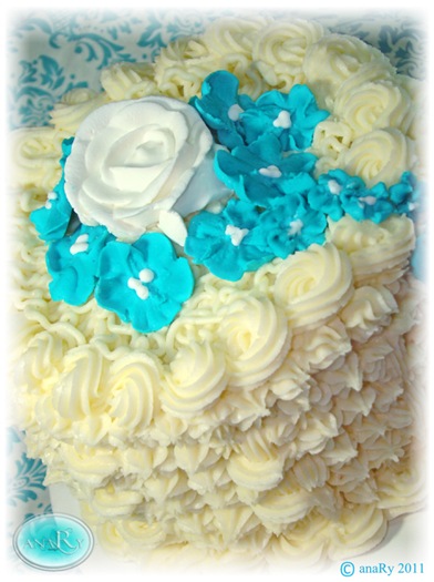 Buttercream Turquoise cake~