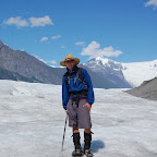 Me on the Root Glacier with the Stairway Icefall in the background
