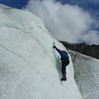 Me high on the ice wall