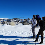 John points out our route