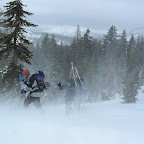 Skiers ascend to Castle Pass
