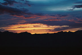 Sunset over the Tetons