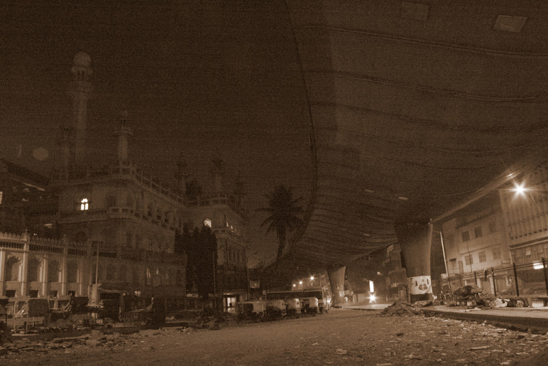 jama masjid beside the KR Market flyover