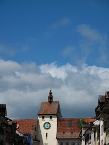 The old town in Waldshut, Germany is great for shopping.